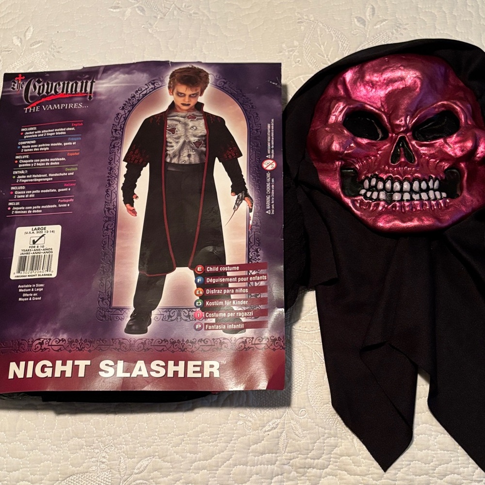 NEW! Night Slasher Kids Costume - Bonus Mask